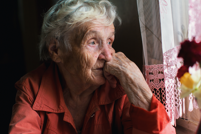 an image of an elderly woman